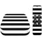 White and Black Stripes Apple TV Skin